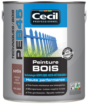 PEINTURE BOIS PE/B45 SAT.0,5L Rge Basque